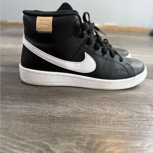 Nike Black and White High-Top Sneakers